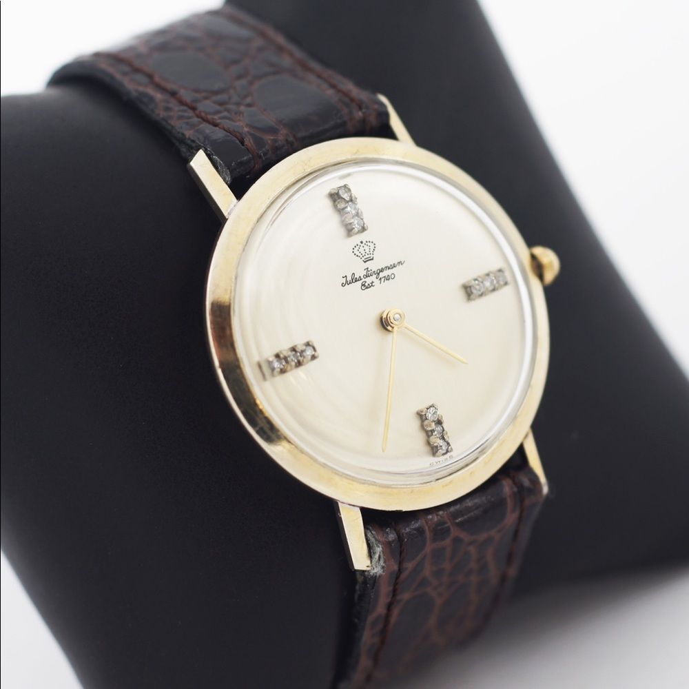 Jules Jurgensen Vintage Art Deco 14k White Gold